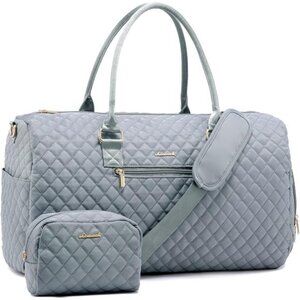 Duffle Bag with Shoe Compartment, Blue